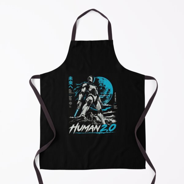 Item preview, Human 2.0 – Futuristic Humanoid Robot Cyberpunk Anime designed and sold by TEEJAMBOREE.