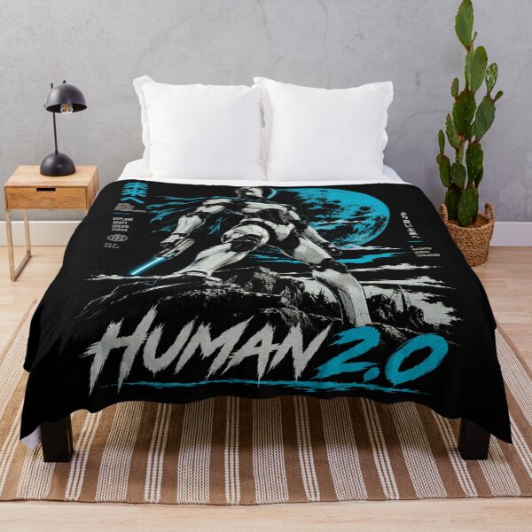 Item preview, Human 2.0 – Futuristic Humanoid Robot Cyberpunk Anime designed and sold by TEEJAMBOREE.