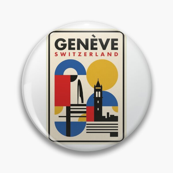Item preview, Retro Geneva Bauhaus Geometric Skyline designed and sold by k3rstman1.