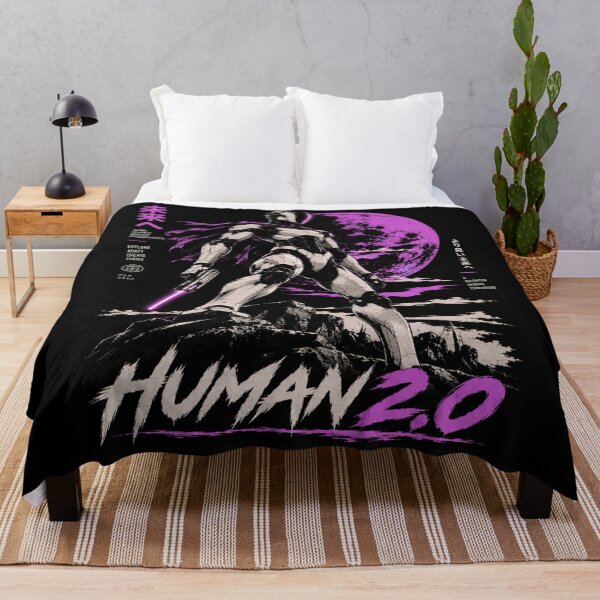 Item preview, Human 2.0 – Futuristic Humanoid Robot Cyberpunk Anime designed and sold by TEEJAMBOREE.