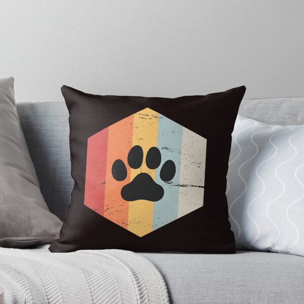 Item preview, Retro Paw Print Hexagon Geometric Vintage Animal Lover designed and sold by FlipStrawSpot.