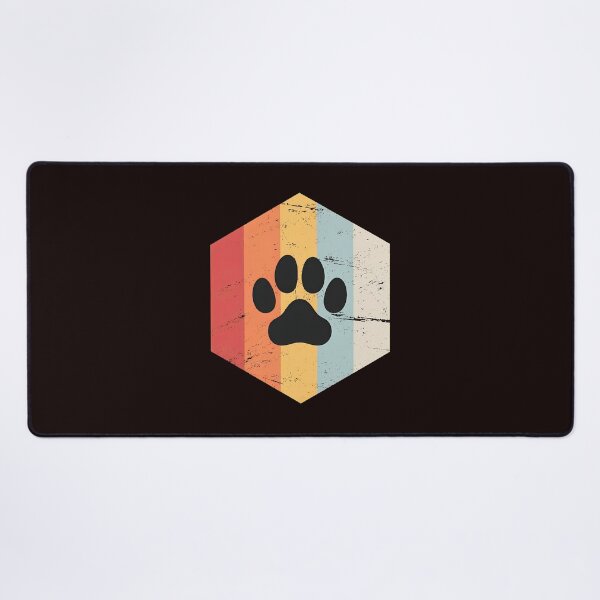 Item preview, Retro Paw Print Hexagon Geometric Vintage Animal Lover designed and sold by FlipStrawSpot.