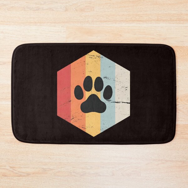 Item preview, Retro Paw Print Hexagon Geometric Vintage Animal Lover designed and sold by FlipStrawSpot.