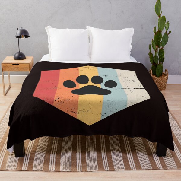 Item preview, Retro Paw Print Hexagon Geometric Vintage Animal Lover designed and sold by FlipStrawSpot.