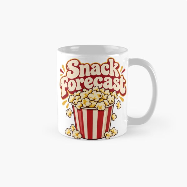 Item preview, Snack Forecast Funny Popcorn Slogan designed and sold by S06PMarketing.