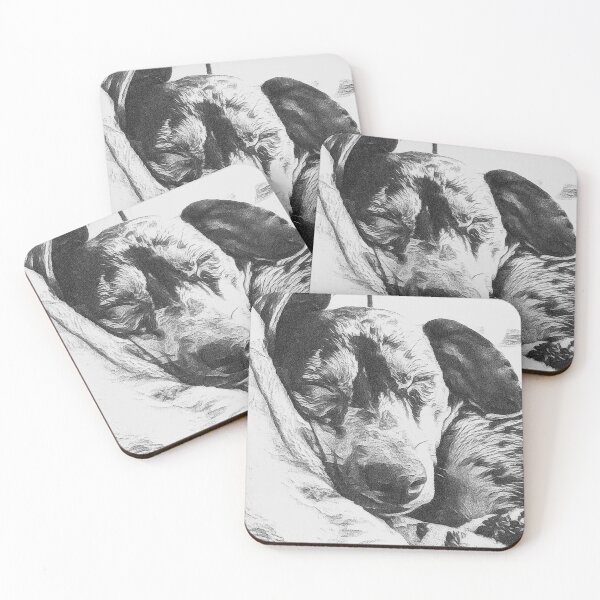 Item preview, Vintage Charcoal Dapple Dachshund Sketch Art designed and sold by Long Dog Digital Art .