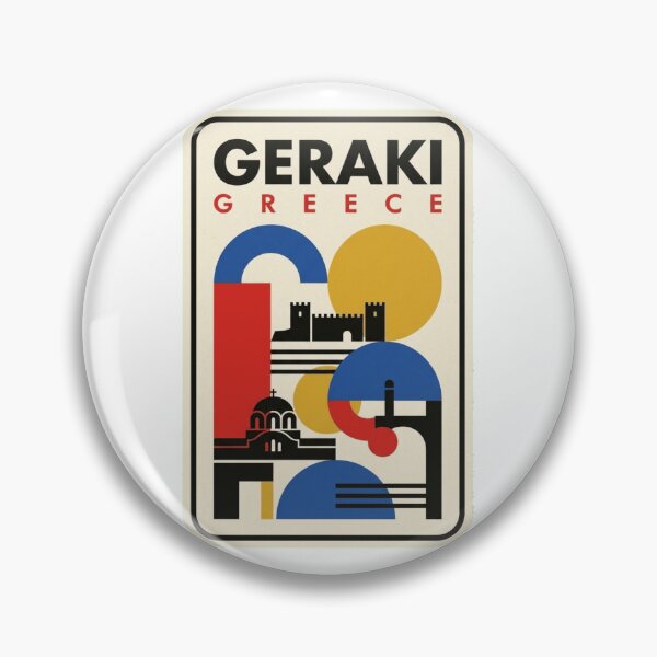 Item preview, Retro Geraki Bauhaus Geometric Skyline designed and sold by k3rstman1.