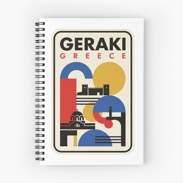 Item preview, Retro Geraki Bauhaus Geometric Skyline designed and sold by k3rstman1.