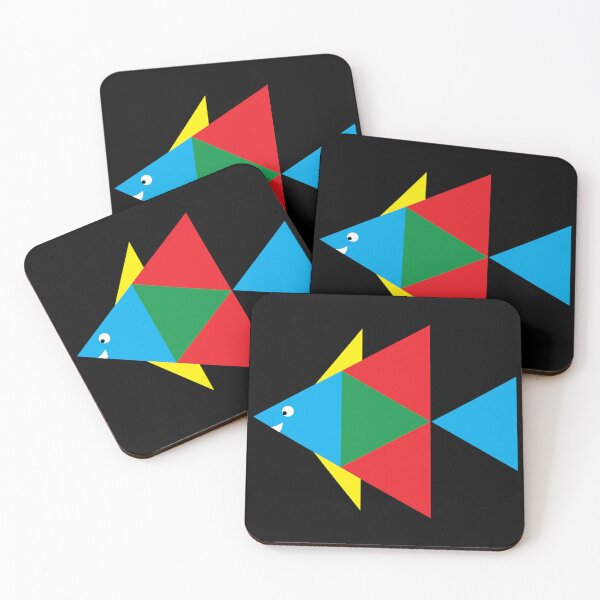 Item preview, Colorful Geometric Fish Shape Art designed and sold by GeometricaSt.