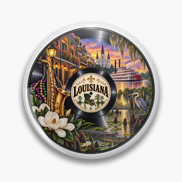Item preview, Louisiana Vinyl Record designed and sold by Whimspired By Paxx.