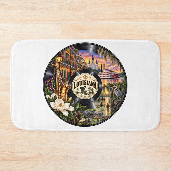 Item preview, Louisiana Vinyl Record designed and sold by Whimspired By Paxx.