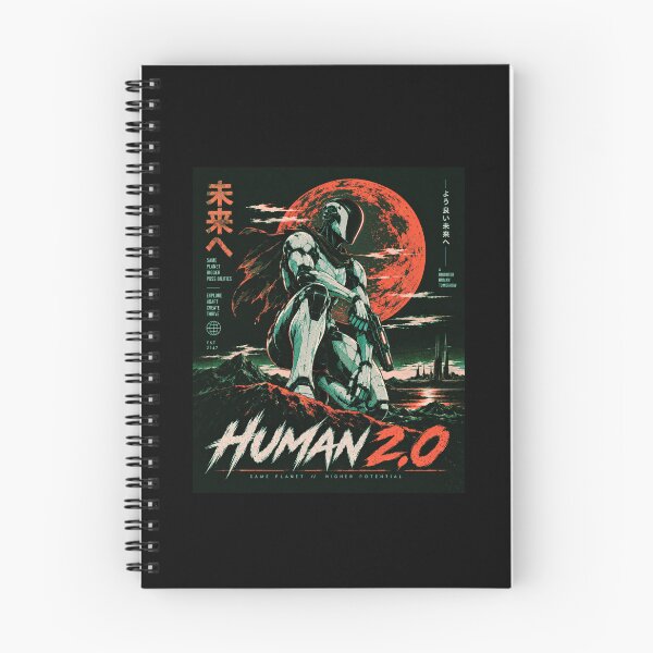 Item preview, Human 2.0 – Futuristic Humanoid Robot Cyberpunk Anime designed and sold by TEEJAMBOREE.