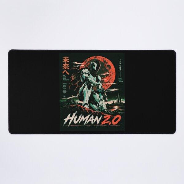 Item preview, Human 2.0 – Futuristic Humanoid Robot Cyberpunk Anime designed and sold by TEEJAMBOREE.