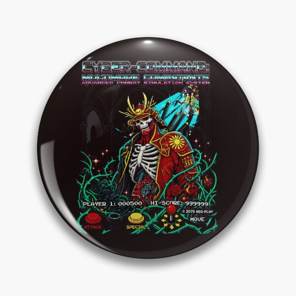 Item preview, Cyber Samurai Nightmare Shogunate Retro Arcade designed and sold by FlipStrawSpot.