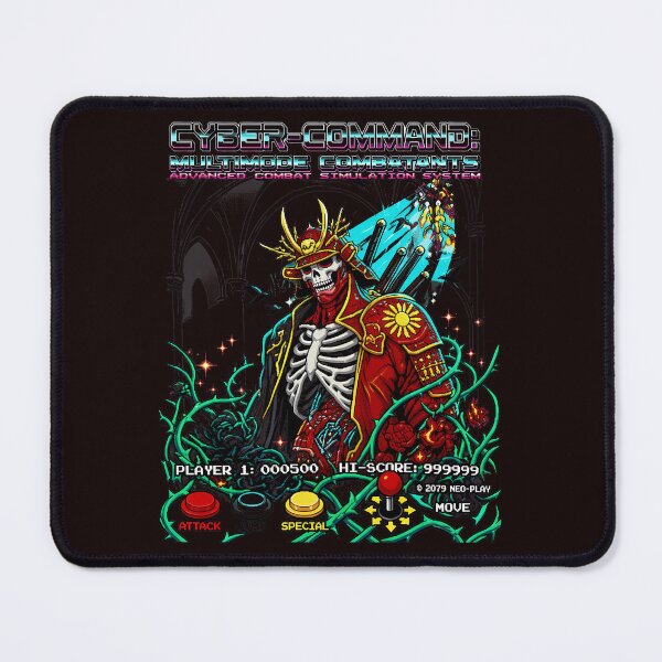 Item preview, Cyber Samurai Nightmare Shogunate Retro Arcade designed and sold by FlipStrawSpot.