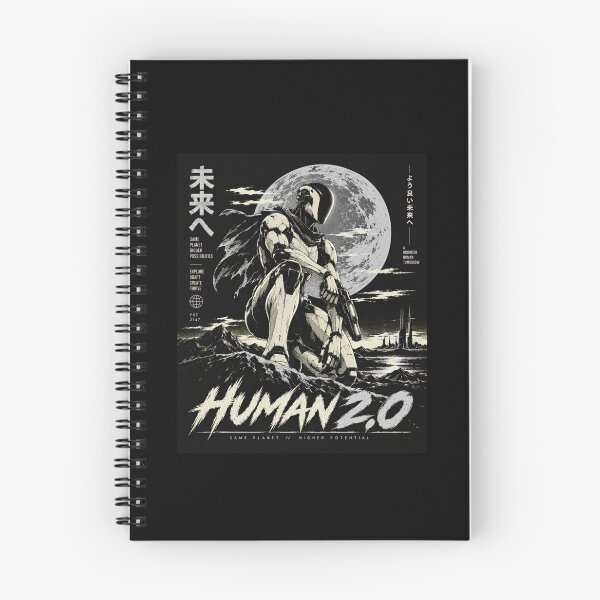 Item preview, Human 2.0 – Futuristic Humanoid Robot Cyberpunk Anime designed and sold by TEEJAMBOREE.