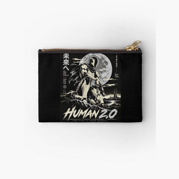 Item preview, Human 2.0 – Futuristic Humanoid Robot Cyberpunk Anime designed and sold by TEEJAMBOREE.