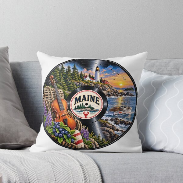 Item preview, Maine Vinyl Record designed and sold by Whimspired By Paxx.