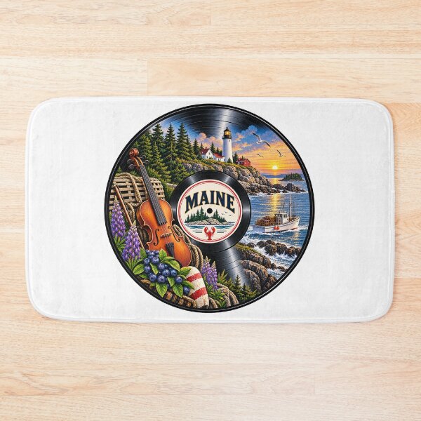 Item preview, Maine Vinyl Record designed and sold by Whimspired By Paxx.