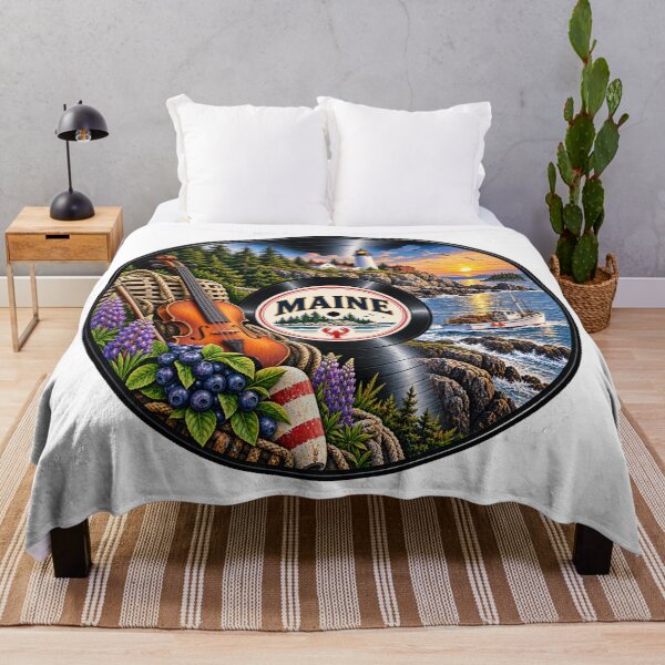 Item preview, Maine Vinyl Record designed and sold by Whimspired By Paxx.