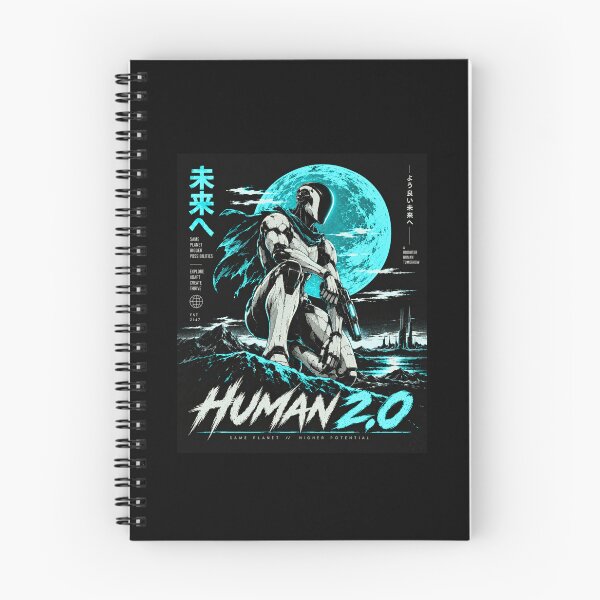 Item preview, Human 2.0 – Futuristic Humanoid Robot Cyberpunk Anime designed and sold by TEEJAMBOREE.