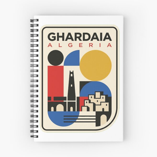 Item preview, Retro Ghardaia Bauhaus Geometric Skyline designed and sold by k3rstman1.