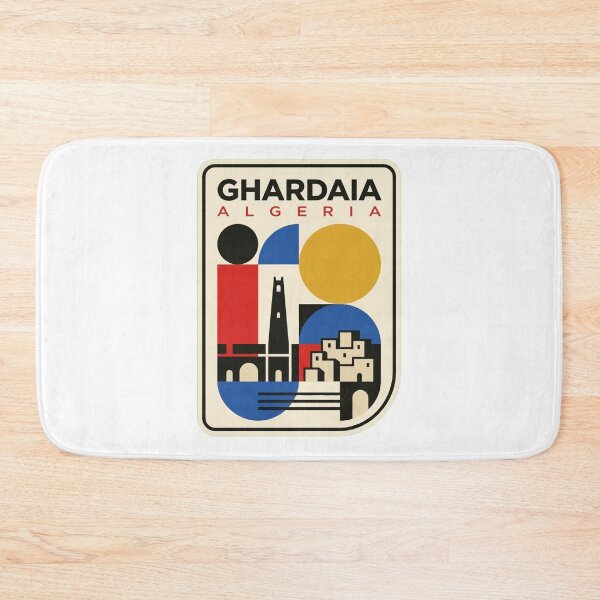 Item preview, Retro Ghardaia Bauhaus Geometric Skyline designed and sold by k3rstman1.