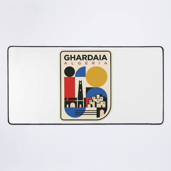 Item preview, Retro Ghardaia Bauhaus Geometric Skyline designed and sold by k3rstman1.
