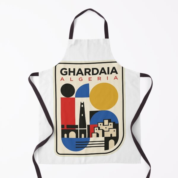 Item preview, Retro Ghardaia Bauhaus Geometric Skyline designed and sold by k3rstman1.