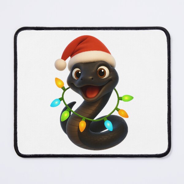 Item preview, Southern Black Racer Snake Christmas designed and sold by Sillytoe.