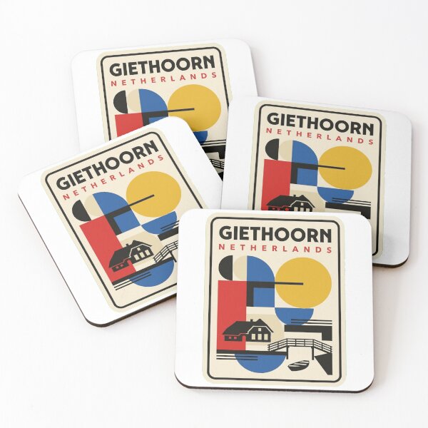 Item preview, Retro Giethoorn Bauhaus Geometric Skyline designed and sold by k3rstman1.