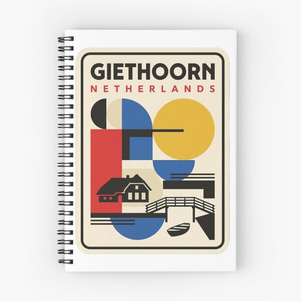 Item preview, Retro Giethoorn Bauhaus Geometric Skyline designed and sold by k3rstman1.