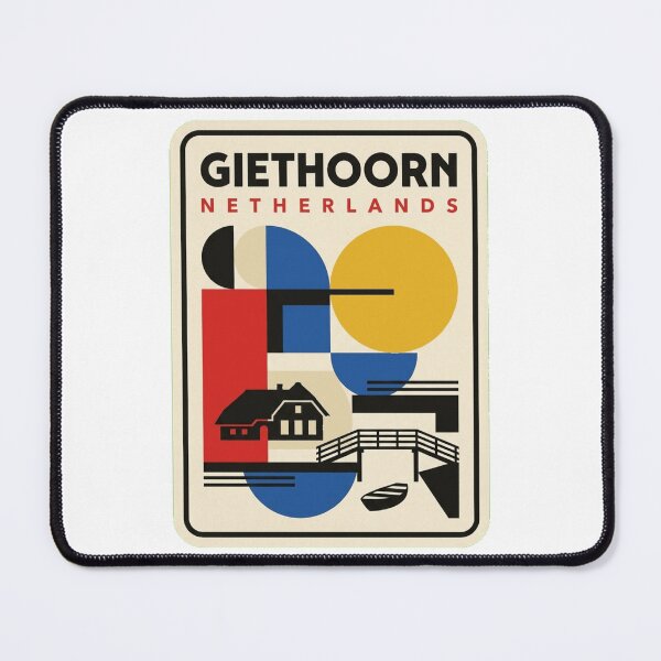 Item preview, Retro Giethoorn Bauhaus Geometric Skyline designed and sold by k3rstman1.