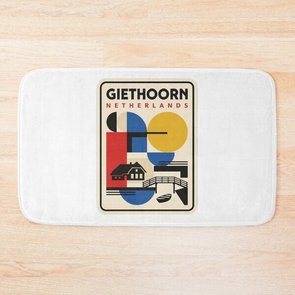Item preview, Retro Giethoorn Bauhaus Geometric Skyline designed and sold by k3rstman1.