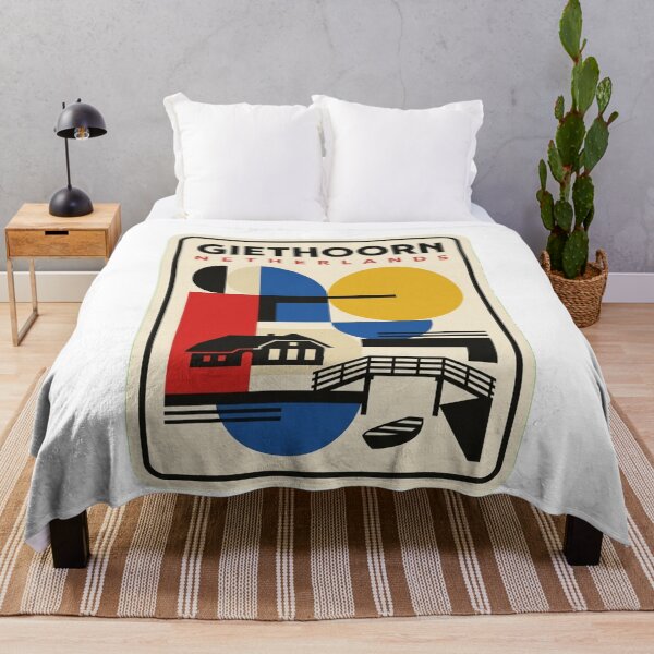 Item preview, Retro Giethoorn Bauhaus Geometric Skyline designed and sold by k3rstman1.