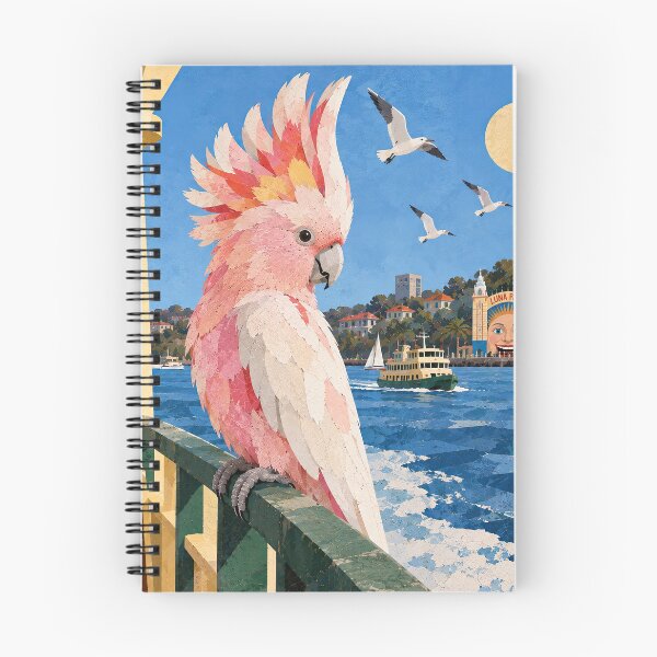 Item preview, Major Mitchell Cockatoo sails Sydney Harbour designed and sold by LittleDreamsCo.