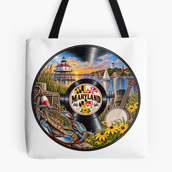 Item preview, Maryland Vinyl Record designed and sold by Whimspired By Paxx.