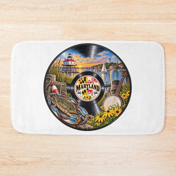 Item preview, Maryland Vinyl Record designed and sold by Whimspired By Paxx.