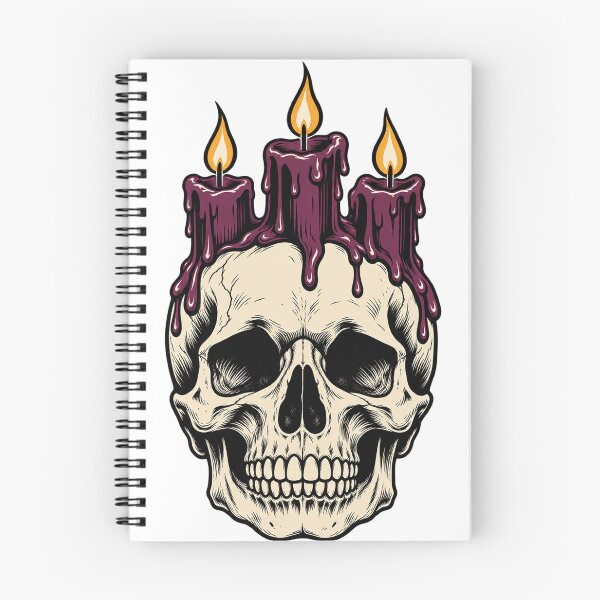 Item preview, Gothic Skull With A Candle Crown designed and sold by S06PMarketing.
