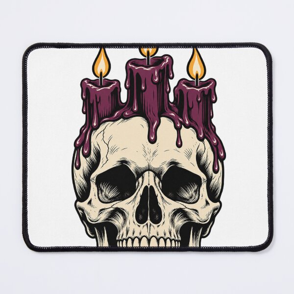 Item preview, Gothic Skull With A Candle Crown designed and sold by S06PMarketing.
