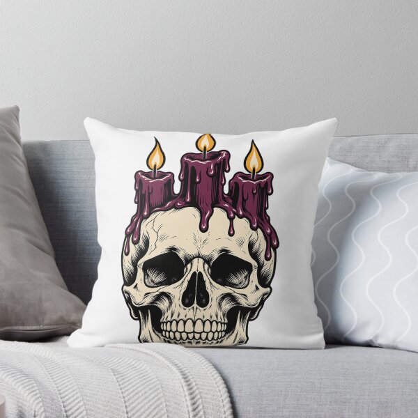 Item preview, Gothic Skull With A Candle Crown designed and sold by S06PMarketing.