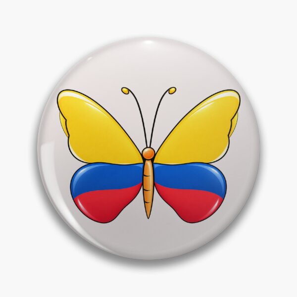 Item preview, Ecuador Flag Butterfly – Yellow Blue Red Ecuadorian Pride designed and sold by HO•Designs.