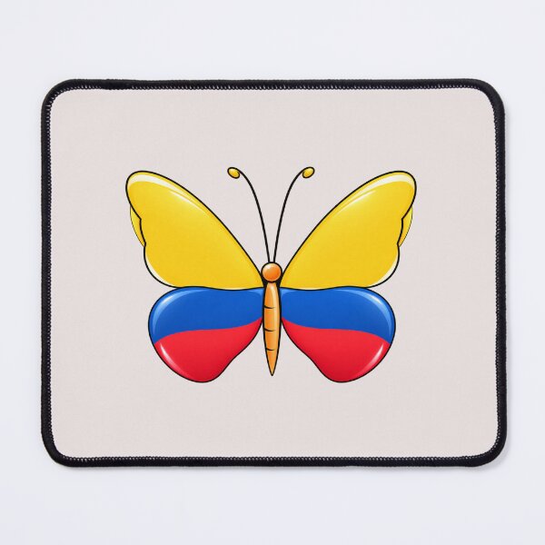 Item preview, Ecuador Flag Butterfly – Yellow Blue Red Ecuadorian Pride designed and sold by HO•Designs.