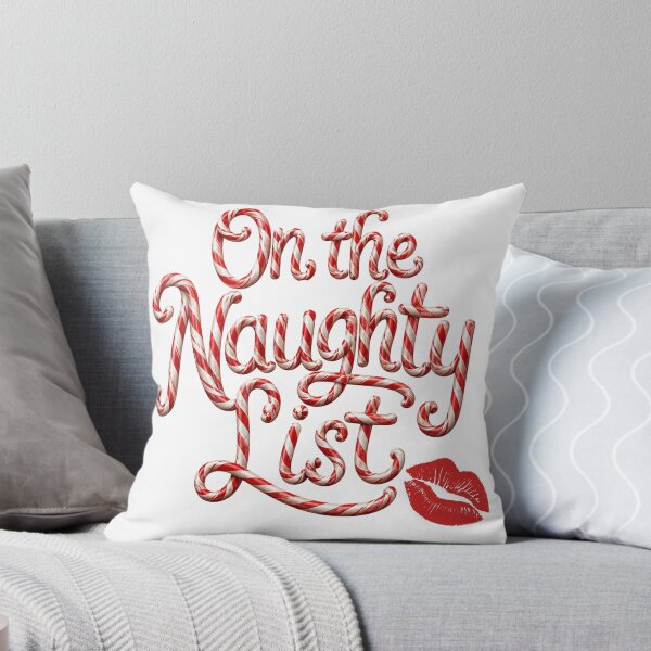 Item preview, On the Naughty List Flirty Christmas Humor Candy Cane designed and sold by JaymeOctober.
