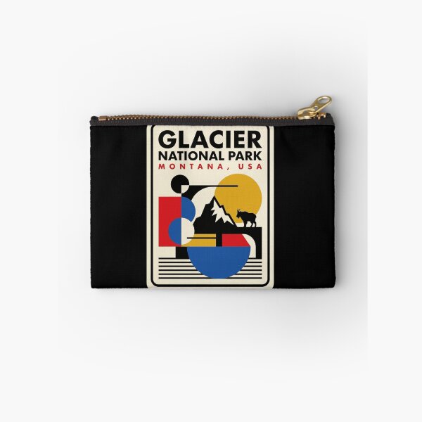 Item preview, Retro Glacier National Park Bauhaus Geometric Skyline designed and sold by k3rstman1.