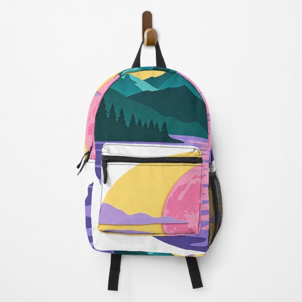 Item preview, Colorful Moonrise Over Mountain Lake designed and sold by S06PMarketing.