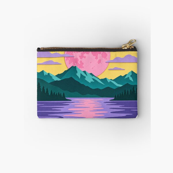 Item preview, Colorful Moonrise Over Mountain Lake designed and sold by S06PMarketing.