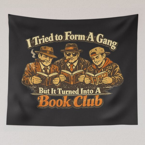 Item preview, Vintage Book Club Humor – I Tried to Form a Gang But It Turned Into a Book Club designed and sold by Irysek.