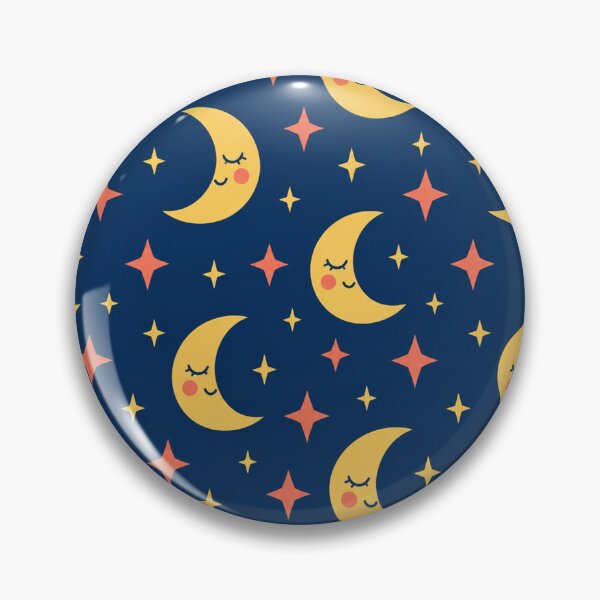Item preview, Stars And Sleepy Moons Repeating Pattern designed and sold by S06PMarketing.