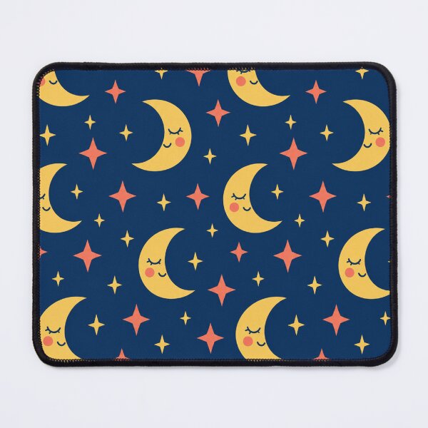 Item preview, Stars And Sleepy Moons Repeating Pattern designed and sold by S06PMarketing.